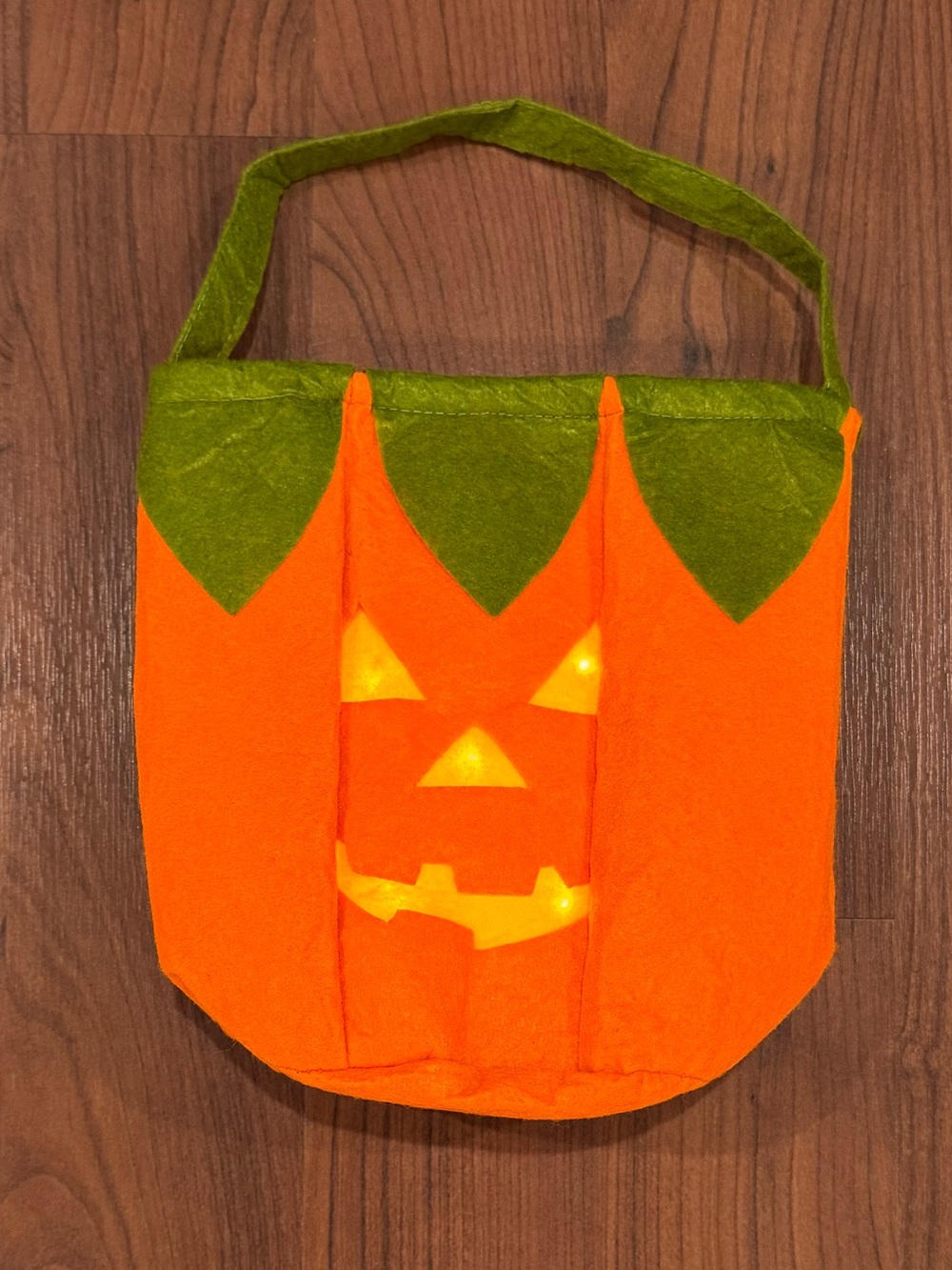 Pottery Barn Kids Pumpkin Trick-or-Treat Bag with Lights